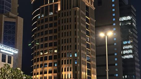 Modern Cityscape at Night wallpaper