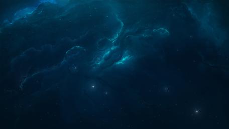 Blue Nebula Wonders wallpaper
