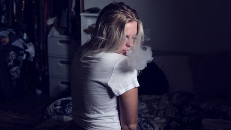 Whispers of Smoke in a Dim Room wallpaper