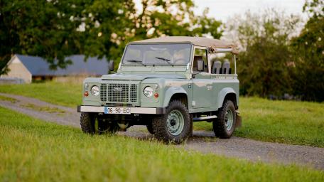 Classic Land Rover Ready for Adventure wallpaper