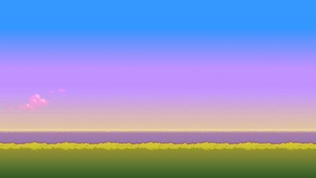 Pixelated Sunrise Horizon wallpaper