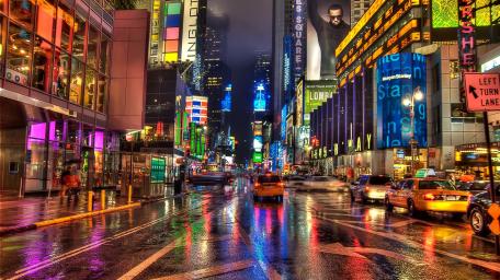The colorful Times Square wallpaper