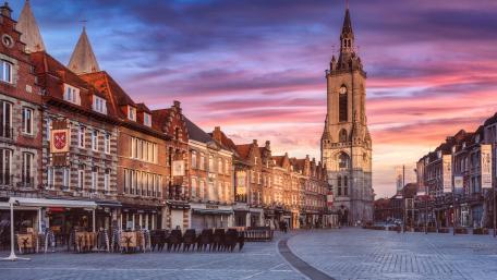 Belfry of Tournai wallpaper