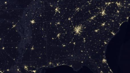Night Lights of the Southern United States on Dec. 3, 2021 wallpaper