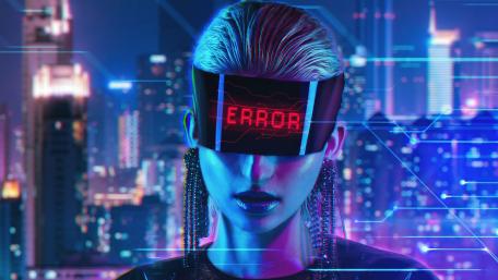 Futuristic Cyberpunk Dreamscape wallpaper