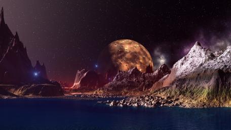 Planet landscape wallpaper
