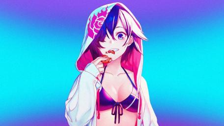 Sweet Treats Under Neon Light wallpaper
