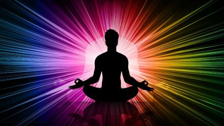 Radiant Meditation and Spiritual Harmony wallpaper