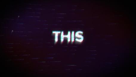 This Glitchy Neon Darkness wallpaper