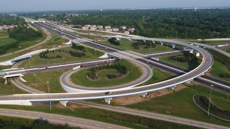 Interchange of I-70-& I-75 in Dayton, Ohio wallpaper