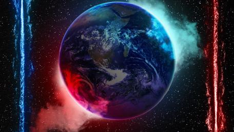 Earth in Cosmic Splendor wallpaper