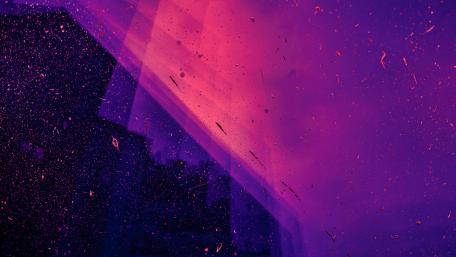 Neon Dreamscape Vivid Colors in Abstract Expression wallpaper