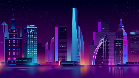 Neon Metropolis at Night wallpaper