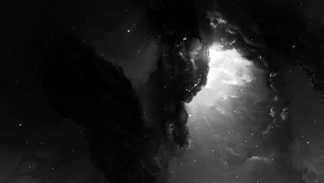Celestial Shadows in Monochrome wallpaper