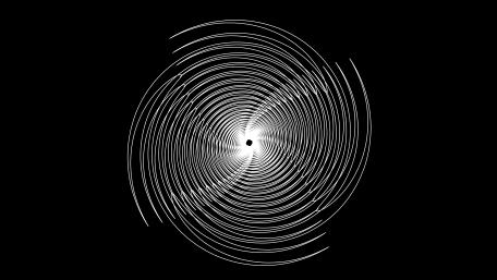 Swirling Monochrome Spiral in 8K Quality wallpaper