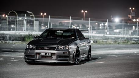 Nissan Skyline GT-R Mastery at Night wallpaper