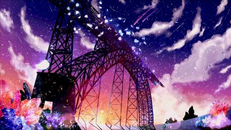 Tower Against Twilight Skies wallpaper