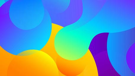 Vibrant Flow of Colors in Abstract Design wallpaper