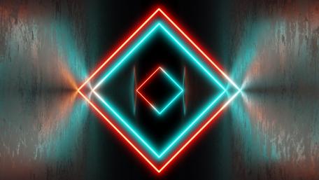Neon Laser Squares wallpaper
