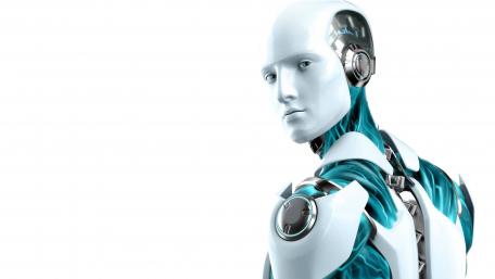 Futuristic Humanoid Robot Design Showcase wallpaper