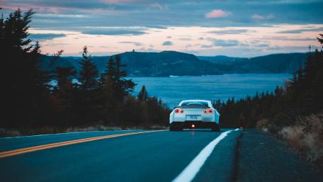 Nissan GT-R on a Scenic Road Trip wallpaper
