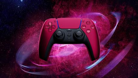 Cosmic red controller wallpaper