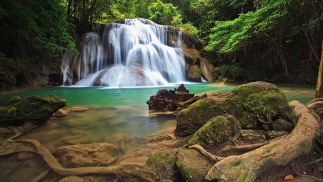 Huai Mae Khamin Waterfall wallpaper