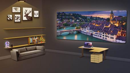Dreamy Living Room Fantasy Scene wallpaper