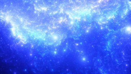 Celestial Dreamscape in Blue Hues wallpaper