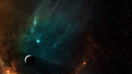 Mystical Nebula in the Expansive Cosmos wallpaper