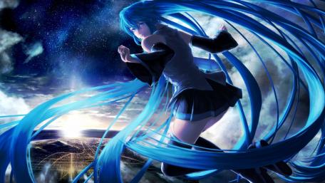 Vibrant Artwork of Vocaloid Dreamscape wallpaper