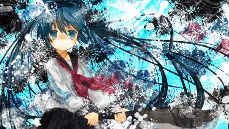 Vibrant Hatsune Miku Artwork for Anime Fans wallpaper