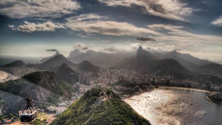 The view of Rio de Janeiro, Brazil wallpaper