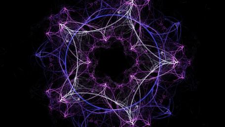 Intertwined Symmetry in Vivid Purple wallpaper
