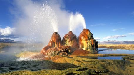 Fly Ranch Geyser wallpaper