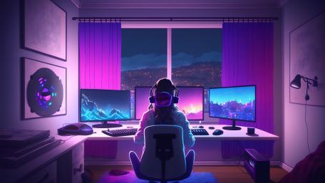 Ultimate Anime Gamer's Paradise wallpaper