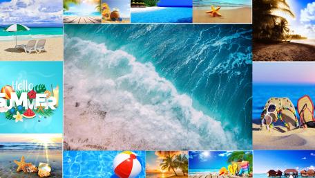 Summertime Collage wallpaper