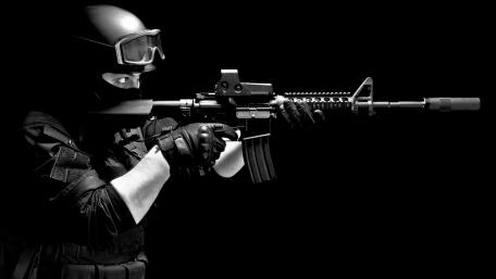 Stealth and Precision SWAT Soldier wallpaper