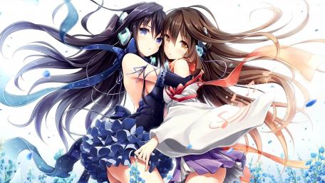 Enchanted Vocaloid Duo wallpaper