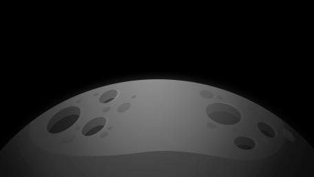 Lunar Simplicity in Space Art wallpaper