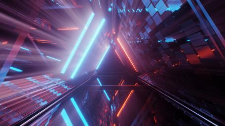 Neon Geometric Futuristic Awakening wallpaper