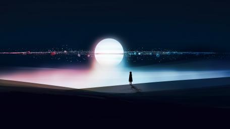Mystical Moonlit Reverie wallpaper