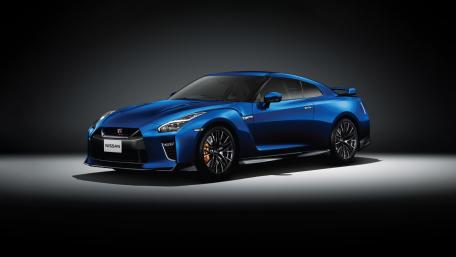 Nissan GT-R Stunning Blue Wallpaper wallpaper