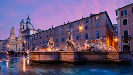 Neptune Fountain wallpaper