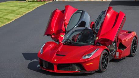 Ferrari LaFerrari in Stunning Red Finish wallpaper