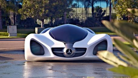 Futuristic Mercedes-Benz Concept Car Design wallpaper
