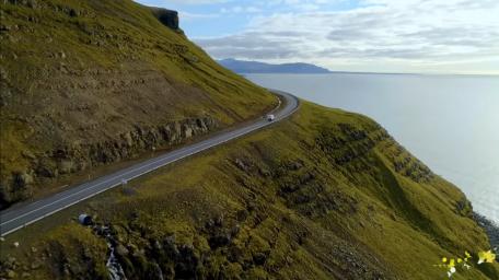 Scenic Coastal Road Adventure wallpaper
