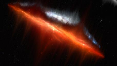 Galactic Splendor in Space wallpaper