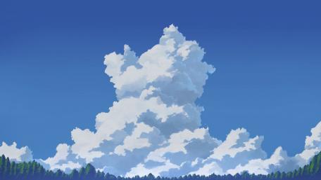 Serene Anime Skyline wallpaper