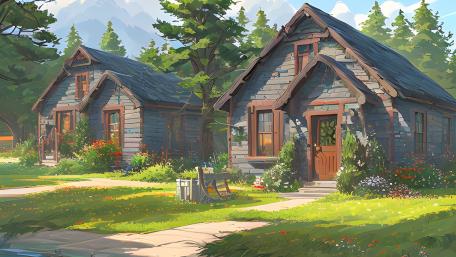 Enchanted Countryside Retreat wallpaper